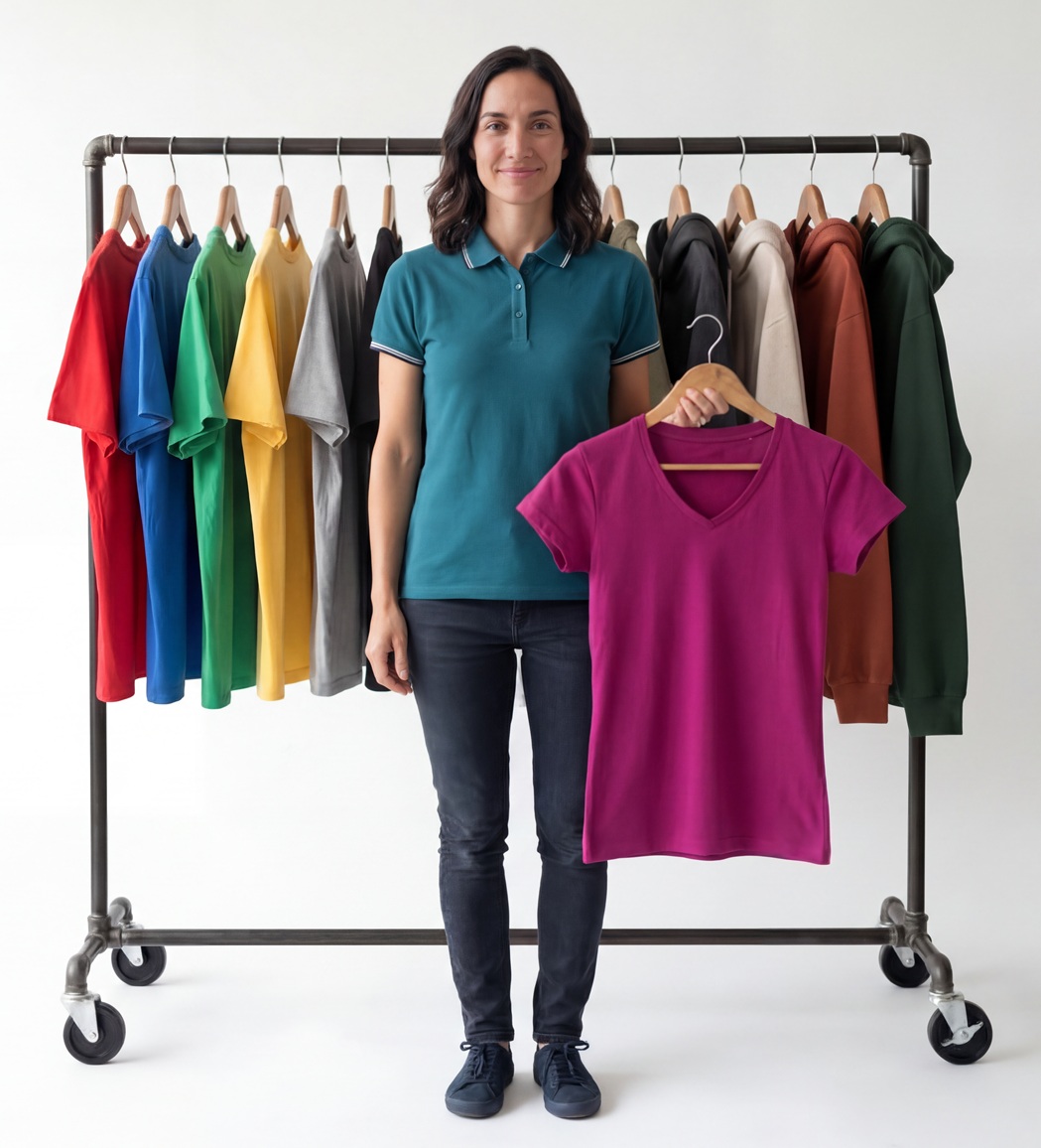 Specialist in niet-bedrukte kleding